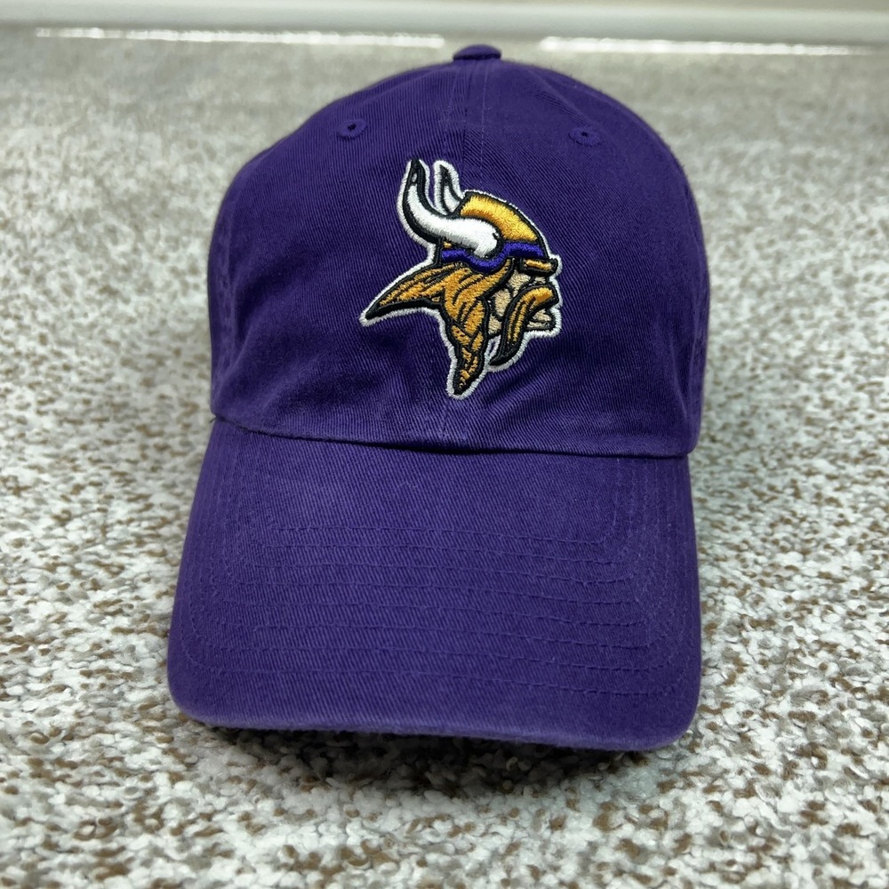 Minnesota Vikings Mens Hat Strap Back One Size Purple NFL Team Apparel Football